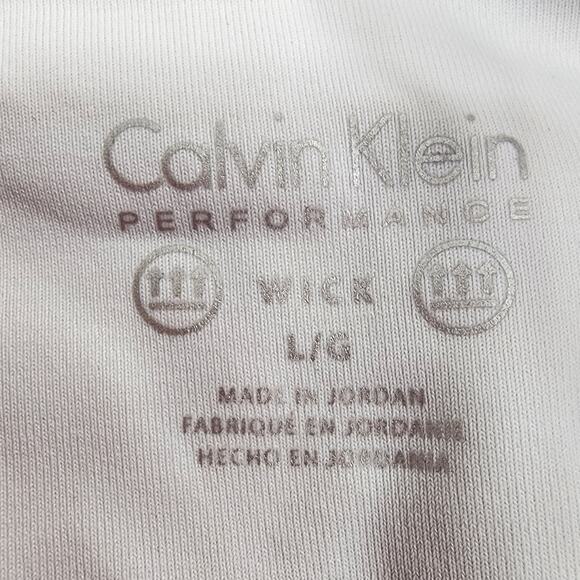Calvin Klein Performance Leggings Womens L Black Gray White Ombre High Rise Crop - Picture 4 of 10